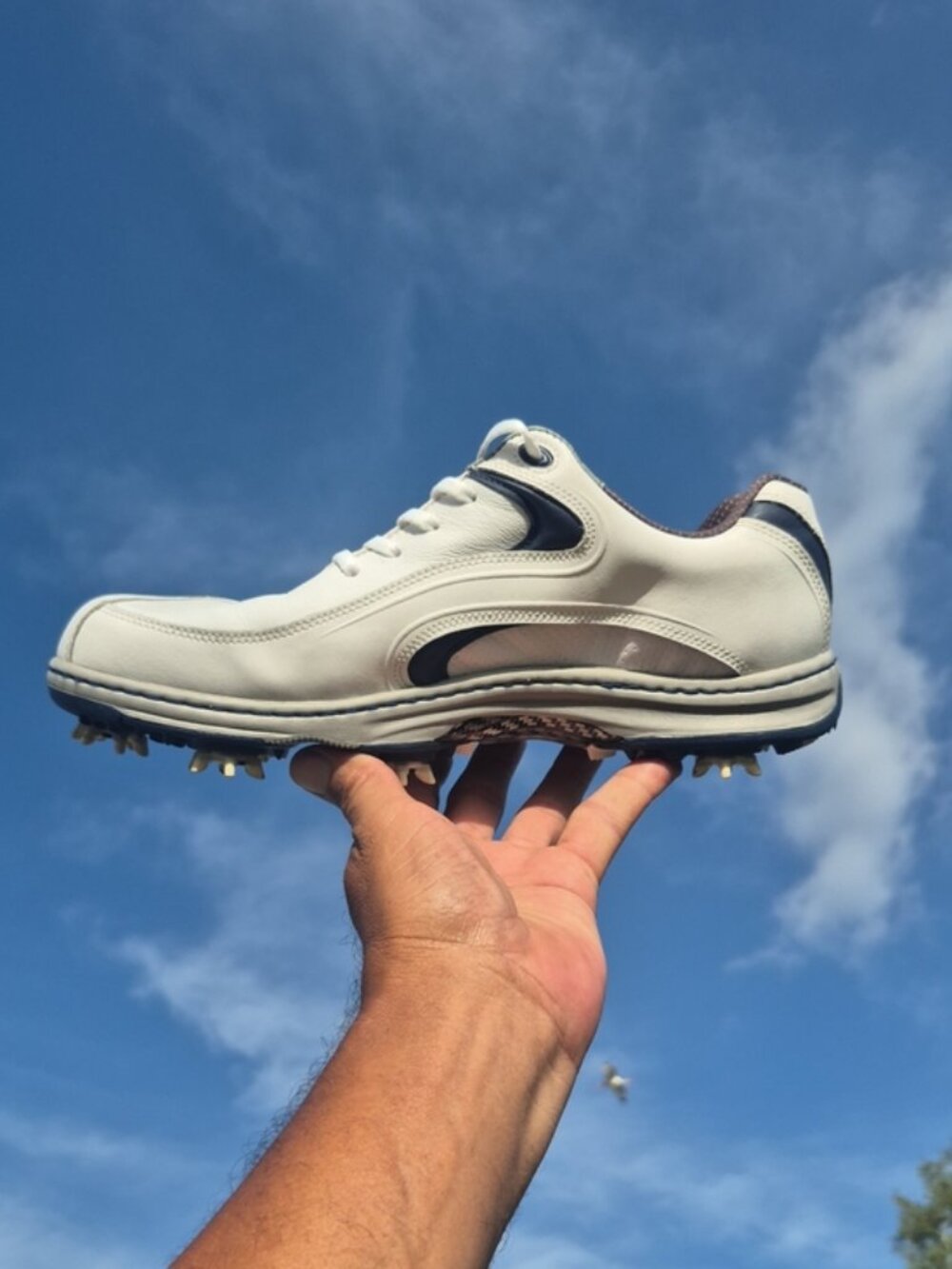 Foot Joy Men's Genuine Leather Contour Series White Pro Golf Shoes #54166 - Picture 3 of 17